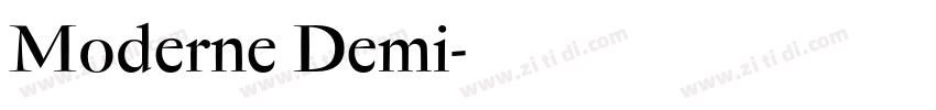 Moderne Demi字体转换